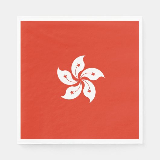 Vlag van Hong Kong Servet (Voorkant)