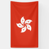 Vlag van Hong Kong Spandoek (Verticaal)