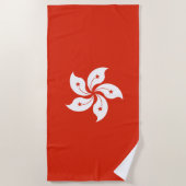 Vlag van Hong Kong Strandlaken (Voorkant)