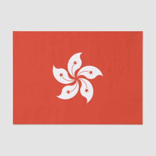 Vlag van Hong Kong Tissuepapier (Voorkant)
