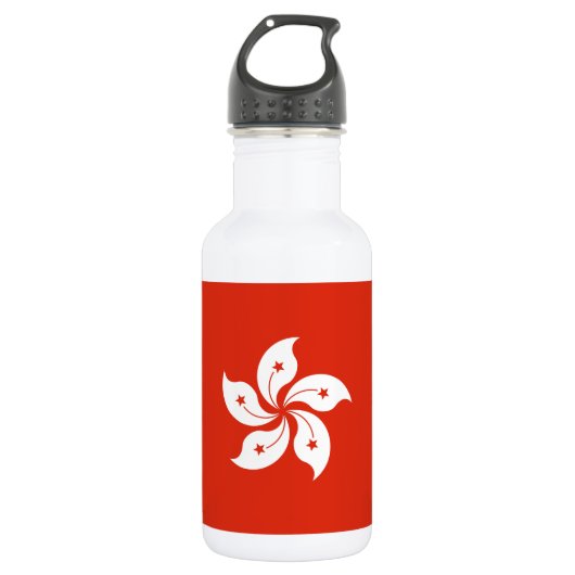 Vlag van Hong Kong Waterfles (Voorkant)