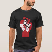 Vlag van Hong Kong weerstaan T-shirt (Voorkant)