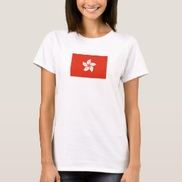 Vlag van Hong Kong Women's Basic T-Shirt