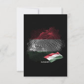 Vlag van Hongarije Bedankkaart (Achterkant)