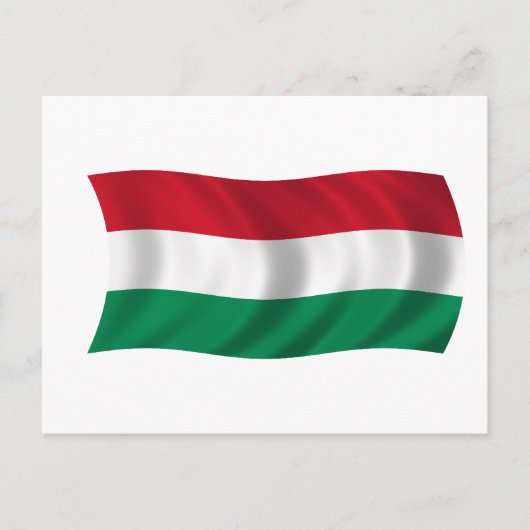 vlag van Hongarije Briefkaart (Voorkant)
