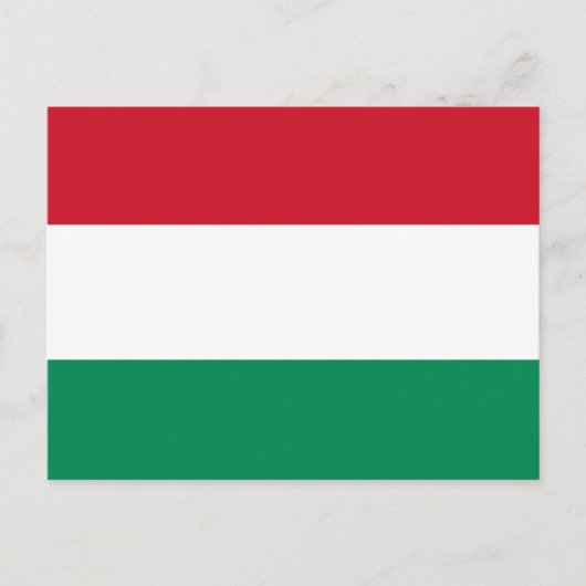 vlag van Hongarije Briefkaart (Voorkant)