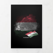 Vlag van Hongarije Drieluik Kaart (Cover)