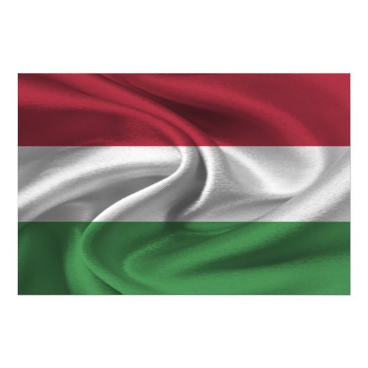 Vlag van Hongarije Foto Afdruk (Voorkant)