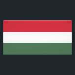 Vlag van Hongarije Foto Afdruk<br><div class="desc">Patriottische vlag van Hongarije.</div>