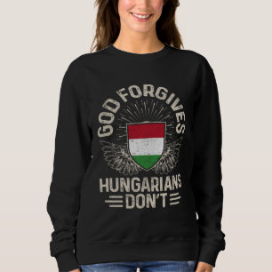 Vlag van Hongarije God vergeeft Hongaren niet Trui