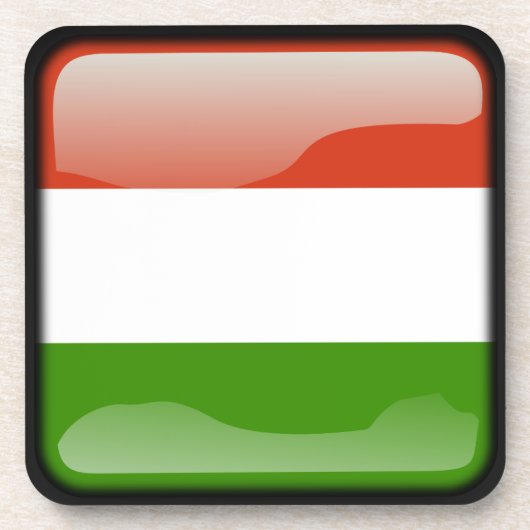 vlag van Hongarije Onderzetter (Voorkant)