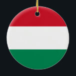 Vlag van Hongarije Ornament<br><div class="desc">Vlag van Hongarije Ornament</div>