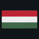 Vlag van Hongarije Perfect Poster<br><div class="desc">Patriottische vlag van Hongarije.</div>