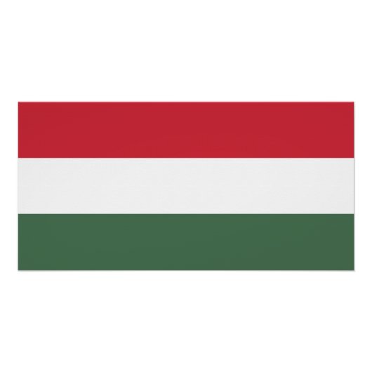 Vlag van Hongarije Perfect Poster (Voorkant)