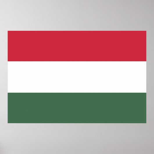 Vlag van Hongarije Poster (Voorkant)