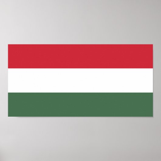 Vlag van Hongarije Poster (Voorkant)