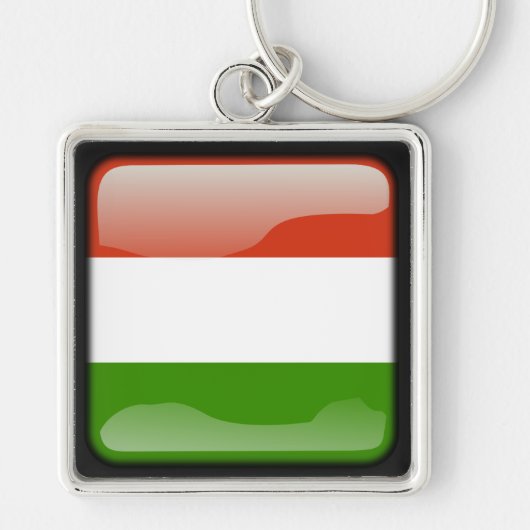 vlag van Hongarije Sleutelhanger (Voorkant)