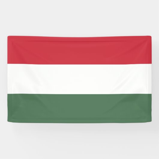 Vlag van Hongarije Spandoek (Horizontaal)