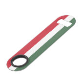 Vlag van Hongarije Speed Flessenopener (Voorkant Gekanteld)