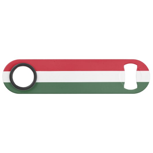 Vlag van Hongarije Speed Flessenopener (Voorkant (Horizontaal))