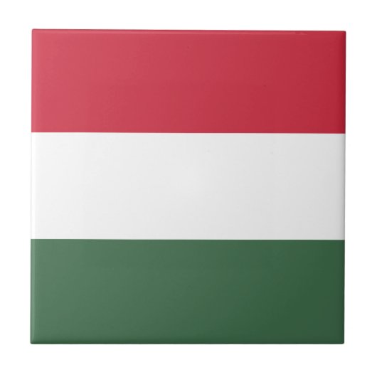 Vlag van Hongarije Tegeltje (Voorkant)