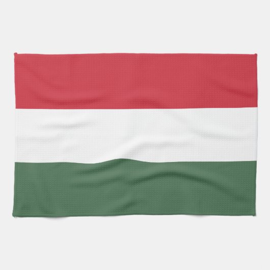 Vlag van Hongarije Theedoek (Horizontaal)