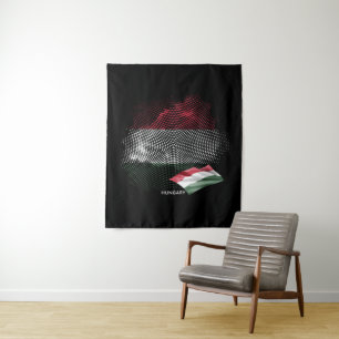 Vlag van Hongarije Wandkleed