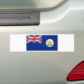 Vlag van Hongkong 英 港 (1959 - 1997) Bumpersticker (Op auto)
