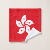 vlag van Hongkong Bad Handdoek (Wasdoekje)