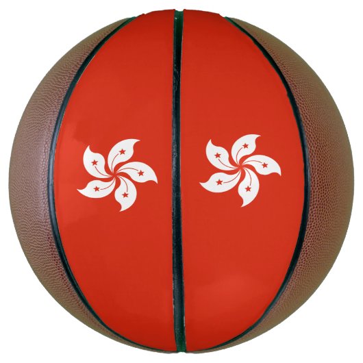 vlag van Hongkong Basketbal (Verticaal)