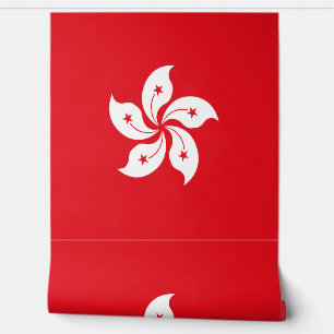 vlag van Hongkong Behang