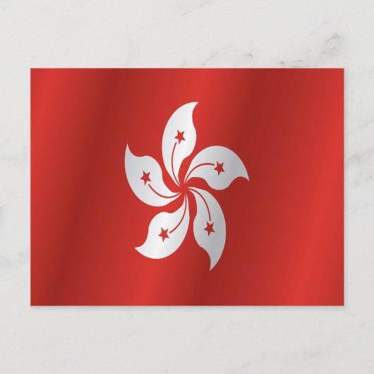 vlag van Hongkong Briefkaart (Voorkant)