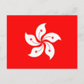Vlag van Hongkong Briefkaart (Voorkant)