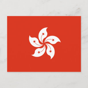 Vlag van Hongkong Briefkaart