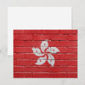 Vlag van Hongkong Briefkaart (Voorkant / Achterkant)