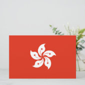 Vlag van Hongkong Briefpapier (Staand voorkant)