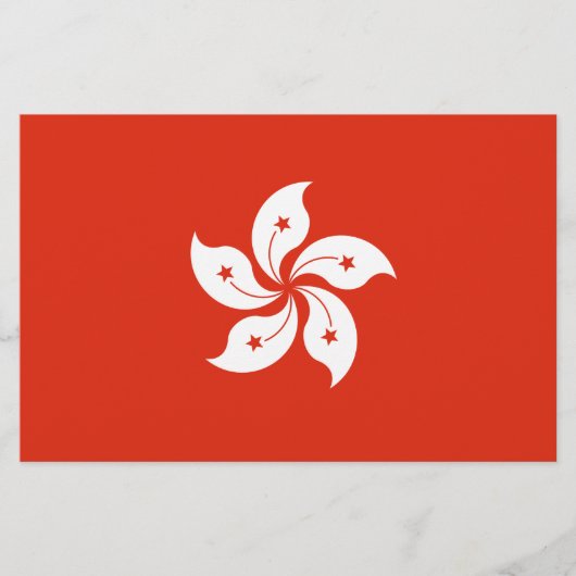 Vlag van Hongkong Briefpapier (Voorkant)