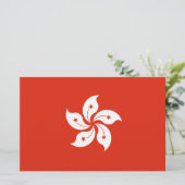 Vlag van Hongkong Briefpapier (Staand voorkant)