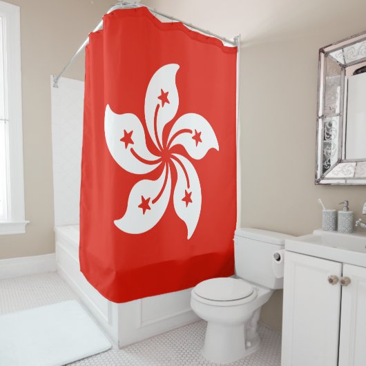 Vlag van Hongkong Douchegordijn (In situ)