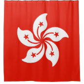 Vlag van Hongkong Douchegordijn (Voorkant)