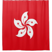 vlag van Hongkong Douchegordijn (Voorkant)