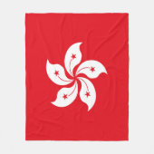 vlag van Hongkong Fleece Deken (Voorkant)
