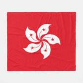 vlag van Hongkong Fleece Deken (Voorkant (Horizontaal))
