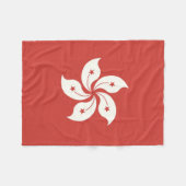 Vlag van Hongkong Fleece Deken (Voorkant (Horizontaal))