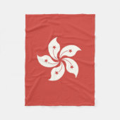 Vlag van Hongkong Fleece Deken (Voorkant)