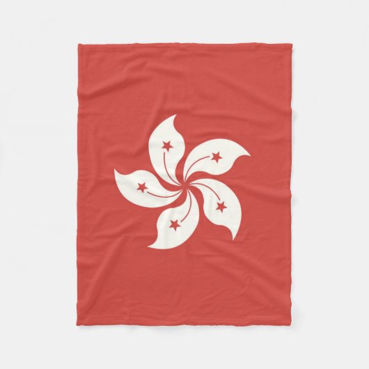 Vlag van Hongkong Fleece Deken (Voorkant)