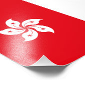 vlag van Hongkong Foto Afdruk (Hoek)