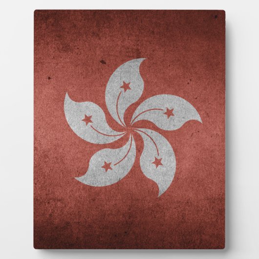 Vlag van Hongkong Fotoplaat (Voorkant)