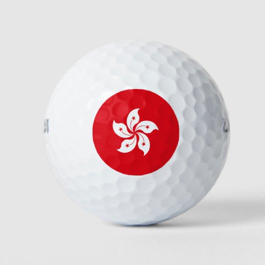 vlag van Hongkong Golfballen (Voorkant)