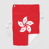 vlag van Hongkong Golfhanddoek (Insitu)